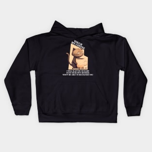 Funny Cat Touch My Coffee I Will Slap You So Hard Kids Hoodie